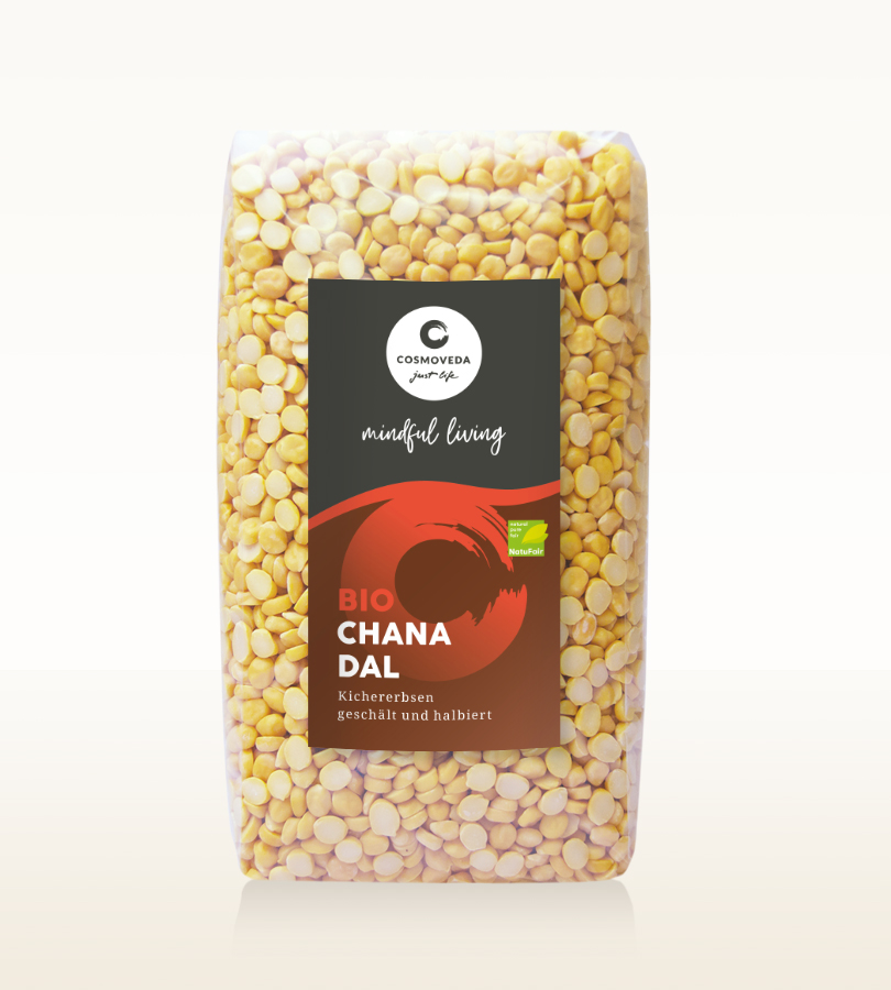 BIO Chana Dal - halbierte Kichererbsen
