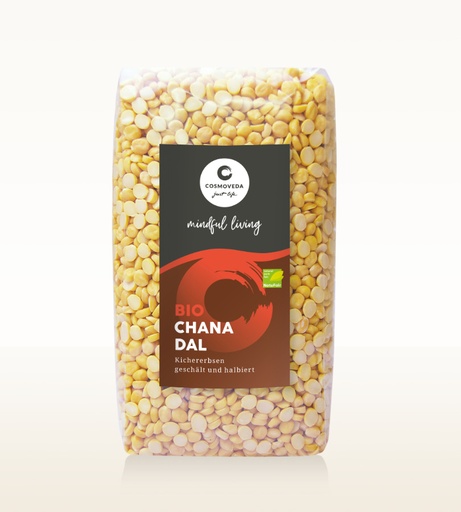 BIO Channa Dal - halbierte Kichererbsen