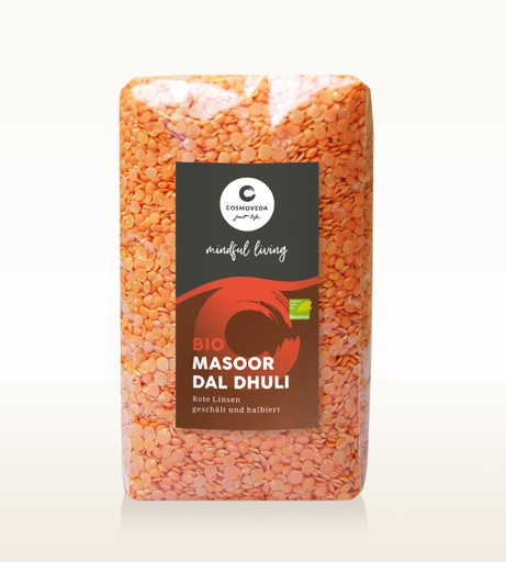 BIO Masoor Dal Dhuli - halbierte, geschälte Rote Linsen